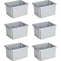 Sunware Nesta opbergbox 32L - Set van 6 - 45.5x36x24 - Transparant