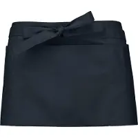 Kariban Awesome-Gifts - Professionele Horeca Sloof - K896 Bistro schort - Heupschort - Serveerschort - unisex - kort - 70 x 26 cm - per 10 stuks - onbedrukt - Navy blauw