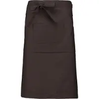 Kariban Awesome-Gifts - Professionele Horeca Sloof - K897 Bistro schort - Heupschort - Serveerschort - unisex - lang - 90 x 62,5 cm - per 10 stuks - onbedrukt - Chocolade