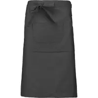 Kariban Awesome-Gifts - Professionele Horeca Sloof - K897 Bistro schort - Heupschort - Serveerschort - unisex - lang - 90 x 62,5 cm - per 10 stuks - onbedrukt - donker grijs
