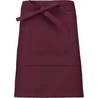 Kariban Awesome-Gifts - Professionele Horeca Sloof - K899 Bistro schort - Heupschort - Serveerschort - unisex - halflang - 90 x 50 cm - per 10 stuks - onbedrukt - Bordeaux / Wine