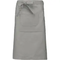 Kariban Awesome-Gifts - Professionele Horeca Sloof - K897 Bistro schort - Heupschort - Serveerschort - unisex - lang - 90 x 62,5 cm - per 10 stuks - onbedrukt - Licht grijs