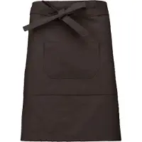 Kariban Awesome-Gifts - Professionele Horeca Sloof - K899 Bistro schort - Heupschort - Serveerschort - unisex - halflang - 90 x 50 cm - per 10 stuks - onbedrukt - Chocolade