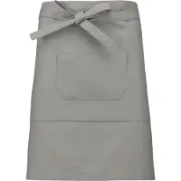 Kariban Awesome-Gifts - Professionele Horeca Sloof - K899 Bistro schort - Heupschort - Serveerschort - unisex - halflang - 90 x 50 cm - per 10 stuks - onbedrukt - Licht grijs