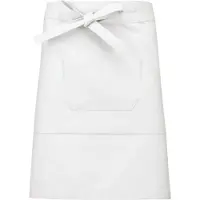 Kariban Awesome-Gifts - Professionele Horeca Sloof - K899 Bistro schort - Heupschort - Serveerschort - unisex - halflang - 90 x 50 cm - per 10 stuks - onbedrukt - Wit