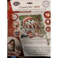 Crystal Art Crystal Card Kit | Diamond painting A Winter Kitten