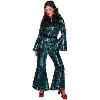 Coppens Disco catsuit Studio 54 Aqua | Maat Xxl