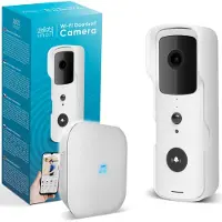 Delight Video Deurbel met Camera En Wifi - Intercom – Full HD 1080p – 150 dagen batterijduur! - Bewegingsdetectie En Nachtzicht - Deurbellen met Camera - 55386WH