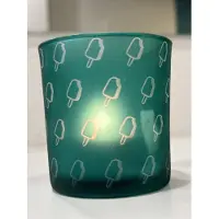 Pomax Groene waxinelichthouder met print van waterijsjes