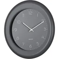 Karlsson wandklok dual disc donker