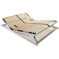 vidaXL Lattenbodem met 28 latten 7 zones 140x200 cm