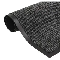 vidaXL Droogloopmat rechthoekig getuft 60x90 cm antraciet