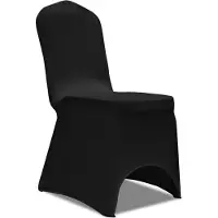 vidaXL Hoes voor stoelen 50 stuks (zwart)