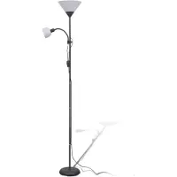 vidaXL Vloerlamp, zwart