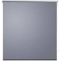 vidaXL Rolgordijn verduisterend 84,4 x 230 cm stofbreedte 80 cm grijs