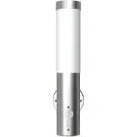 vidaXL Buitenwandlampen 2 st. met sensor roestvrij staal