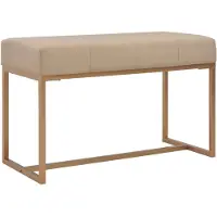 vidaXL Bankje 80 cm fluweel beige