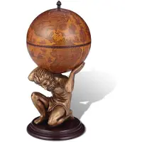 vidaXL Globebar Atlas 42x42x85 cm