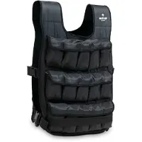 Matchu Sports Gewichtsvest 20 kg | Extra stevig met 2 kliksluitingen | 30 Zandzakjes | Weighted vest