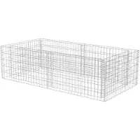 vidaXL Gabion plantenbak 180x90x50 cm gegalvaniseerd staal