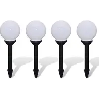 vidaXL Tuinpadlampen 4 st met grondpin LED 15 cm