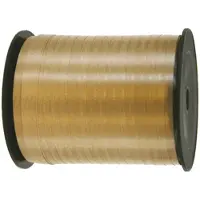 Merkloos Cadeaulint/sierlint in de kleur goud 5 mm x 500 meter - Cadeauversiering