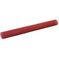 vidaXL Kippengaas 25x1,5 m staal met PVC coating rood