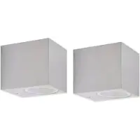 vidaXL Buitenlamp kubusvormig 2st