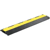 vidaXL Kabelbeschermer drempel 2 tunnels 101,5 cm rubber