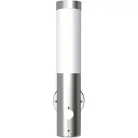 vidaXL Buitenwandlamp met bewegingsdetector roestvrij staal