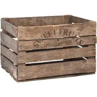 Esschert Design Houten opberg fruitkist/krat 42 x 51 cm - Opbergkisten