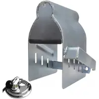 Proplus Rijdend koppelingsslot staal 23 cm zilver met discusslot