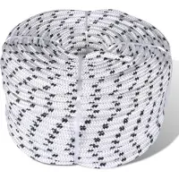 vidaXL Boottouw polyester gevlochten 12mmx50m