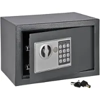 Huismerk Premium Kluis Met Elektrisch Slot Donkergrijs - 31 x 20 x 20 cm
