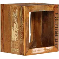vidaXL Kruk 40x30x40 cm massief gerecycled hout