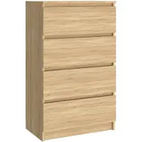 Natur24 Dressoir 60x35x98,5 cm bewerkt hout sonoma eikenkleurig