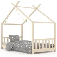 vidaXL Kinderbedframe massief grenenhout 70x140 cm