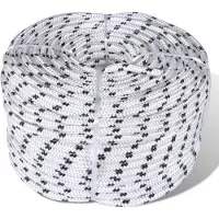 vidaXL Boottouw polyester gevlochten 10mmx50m