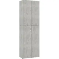 vidaXL Kantoorkast 60x32x190 cm bewerkt hout betongrijs