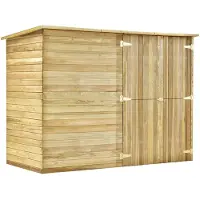 vidaXL Tuinschuur 232x110x170 cm geïmpregneerd grenenhout
