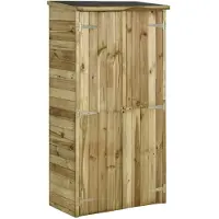 vidaXL Tuinschuur 85x48x177 cm grenenhout