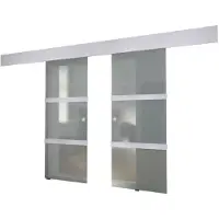 Shumee Dubbele schuifdeur glas