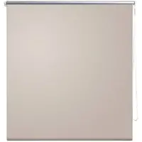 vidaXL Rolgordijn verduisterend blackout 140 x 230 cm beige online kopen