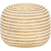vidaXL Poef handgemaakt 45x30 cm jute