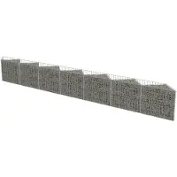 Super Merchant Gabionenmuur, verzinkt staal, 450 x 30 x 50 cm