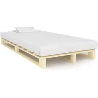 vidaXL Bedframe pallet massief grenenhout 120x200 cm