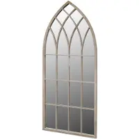 vidaXL gotische boogvormige tuinspiegel 115x50cm