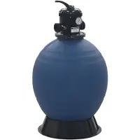 vidaXL Zwembadzandfilter met 6-positie ventiel 560 mm blauw