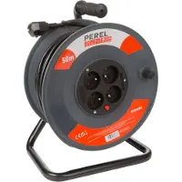 Perel Kabelhaspel 50 m - 3G1.5 - Penaarde