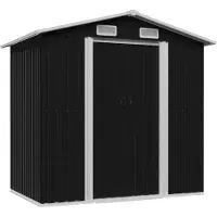 vidaXL Tuinberging 204x132x186 cm staal antraciet